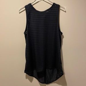Lululemon Meet Halfway Tank Black Striped